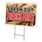 Signmission Fresh Cut French Fries Yard & Stake outdoor plastic coroplast window, C-1824 Fresh Cut French Fries C-1824 Fresh Cut French Fries - alternate 1